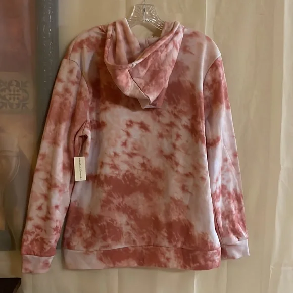 Bobbie Brooks Size Medium Ladies Tie Dye Sweatshirt with Hoodie Lounge Woman’s - Picture 3 of 6